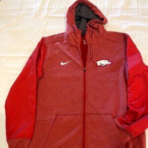 Arkansas Nike Dri-Fit Full zipper Hoodie Size L